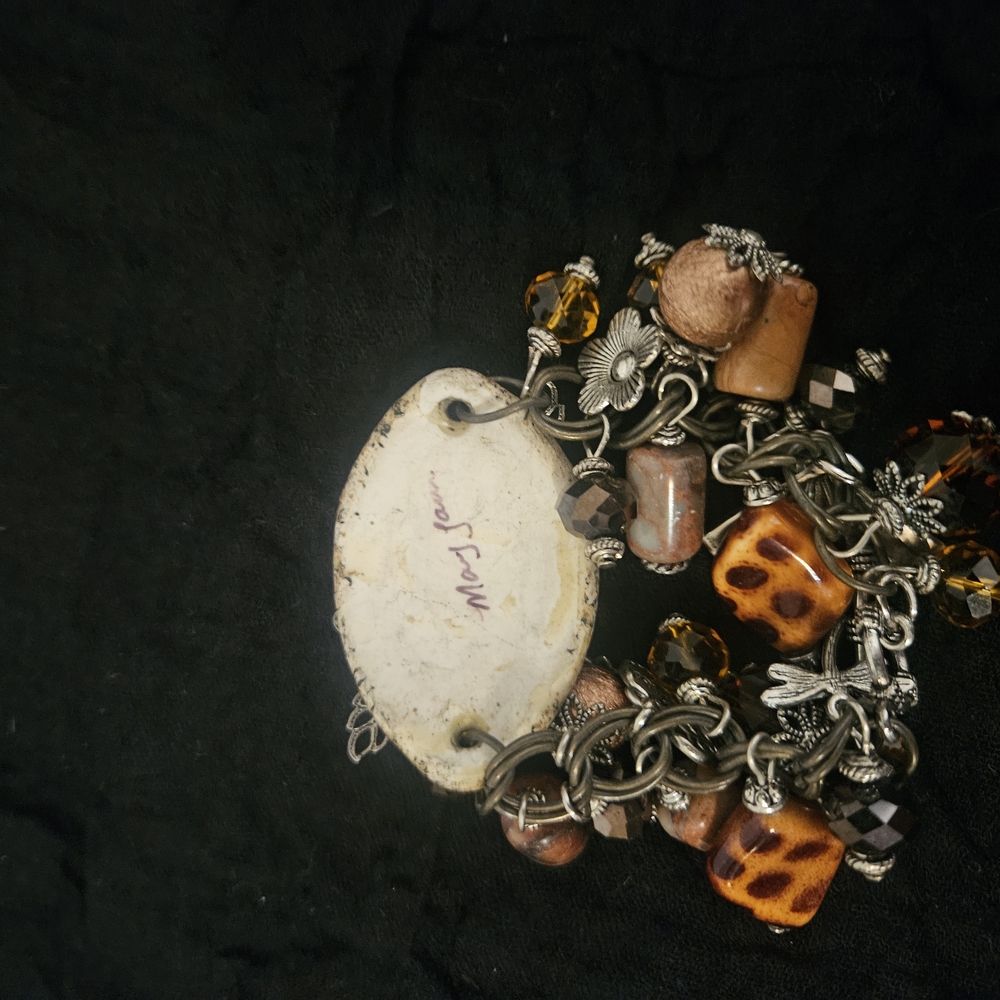 Silver and Brown Charm Bracelet - Picture 3 of 4